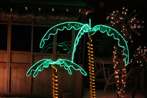 LED Ropelight Palm Tree 7' Indoor and Outdoor Lighting